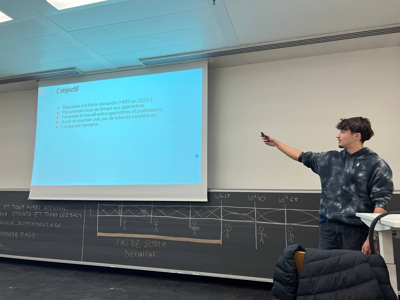 Sami, formateur Chearn, présentant une formation devant une audience